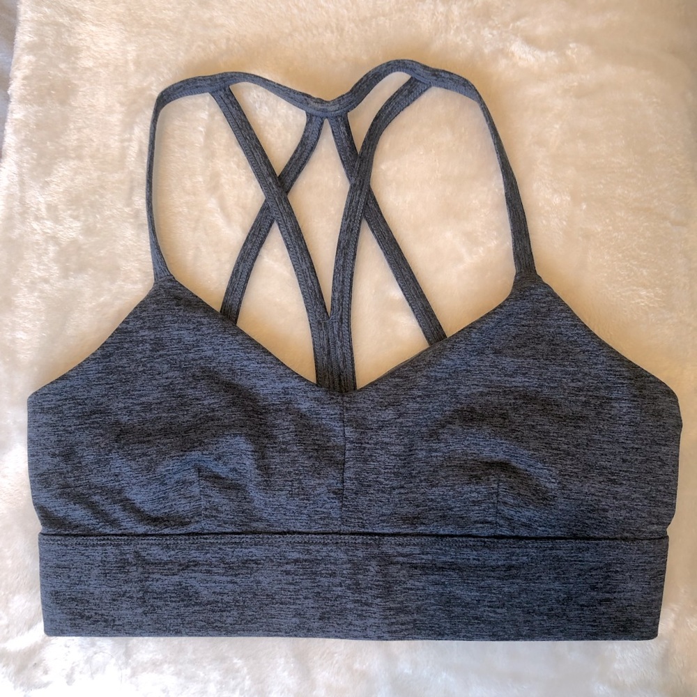 JoyLab sports bra, blue/gray, size XL